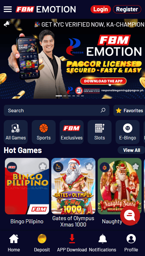 FBM E-motion Casino screenshot