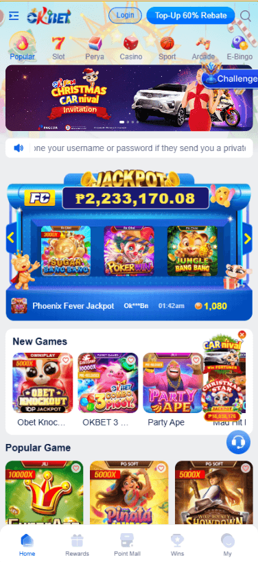 OKBet Casino screenshot